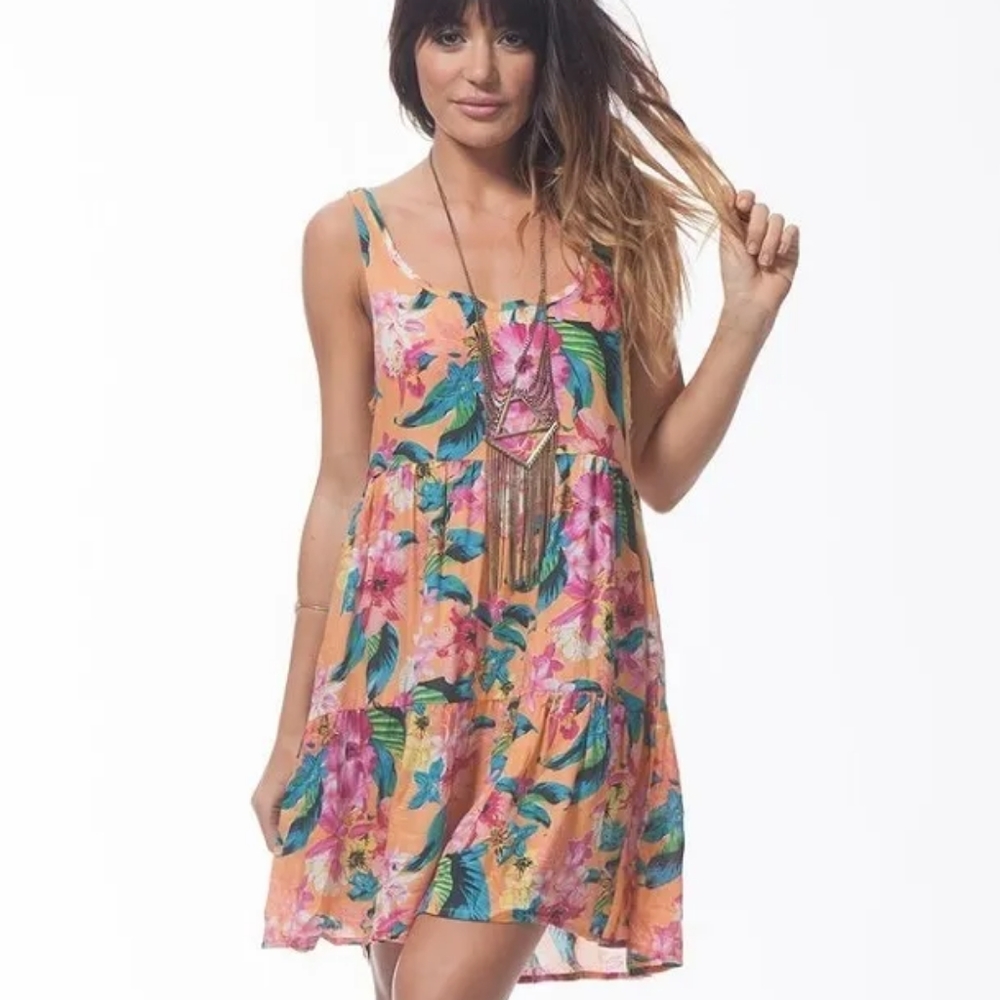 Rip Curl | NWT Paradiso Cover Up Orange Floral Small
